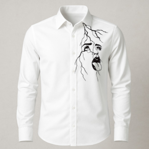 Face Hand Print Shirt