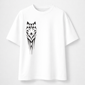 Men’s Cotton T-Shirt with Fox Print