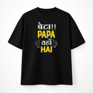 Men’s Black Oversized T-Shirt