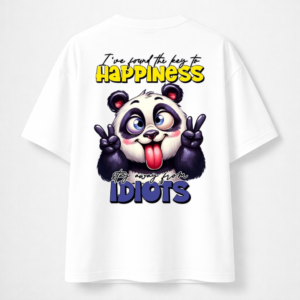 Stylish White T-Shirt with Bold Back Print