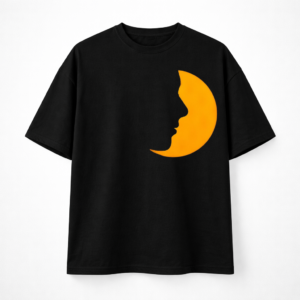 Black Oversized Printed T-Shirt for Men