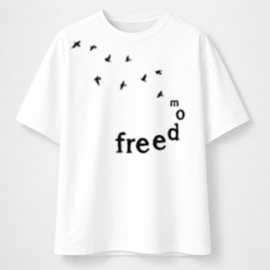 Street Style White Base Graphic Tee