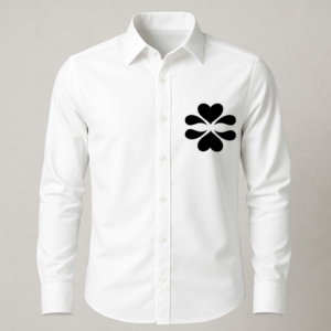 White Printed Shirt for Smart Casual Style