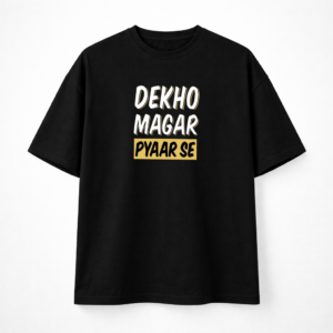 Trendy Black Oversized T-Shirt