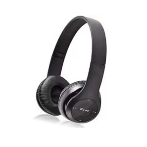 P47 Wireless Headphone with Mic & SD Card Support and AUX Connectivity Bluetooth Headphone (Black)