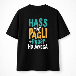 Back Statement Black Oversized T-Shirt